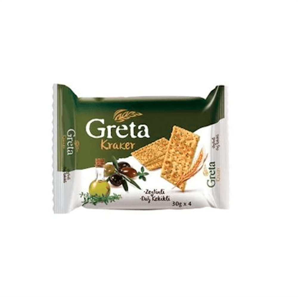 Şölen Greta Zeytinli Kekikli Kraker 4x30 g Bizim Toptan