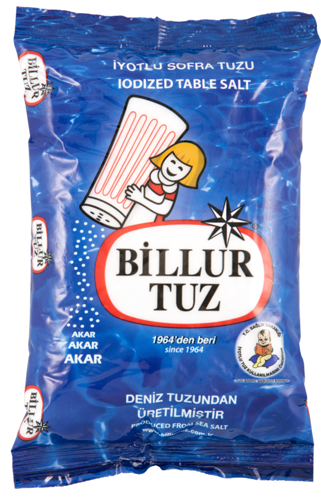 Billur İyotlu Tuz 750 g Bizim Toptan