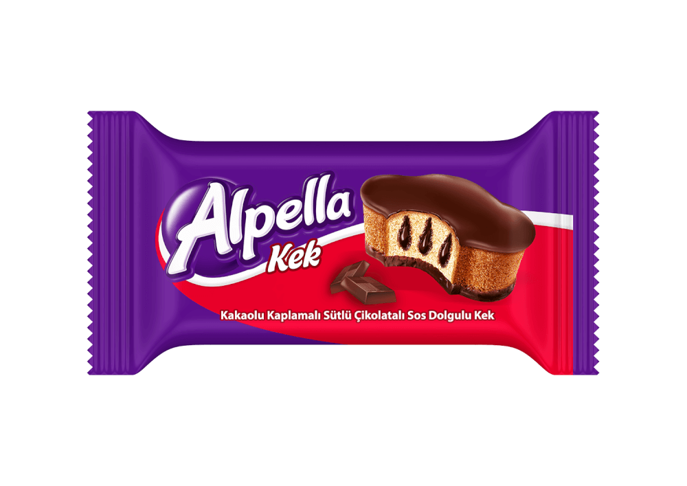 Alpella Kakao Kaplı Çikolata Soslu Kek 24'lü 40 g Bizim Toptan