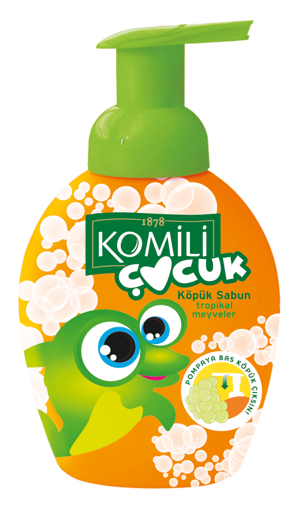 Komili Çocuk Köpük Sabun Tropikal Meyveler 280 Ml Bizim