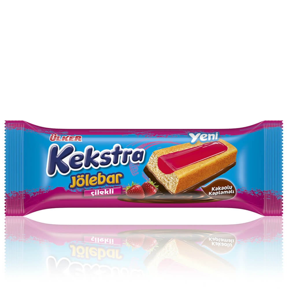 Ülker Kekstra Jölebar Çilekli Kek 18�li 47 g Bizim Toptan