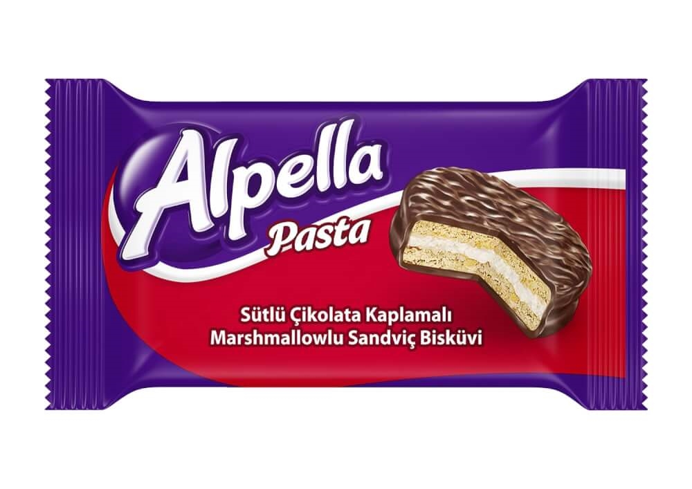Alpella Sütlü Çikolata Kaplı Sandviç 90'lı 30 g Bizim Toptan