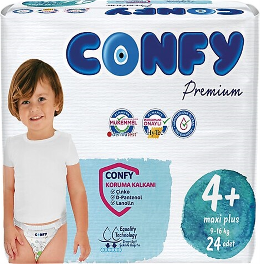 Confy Premium Ekonomik Maxi Plus (4+) 24 lü Bizim Toptan