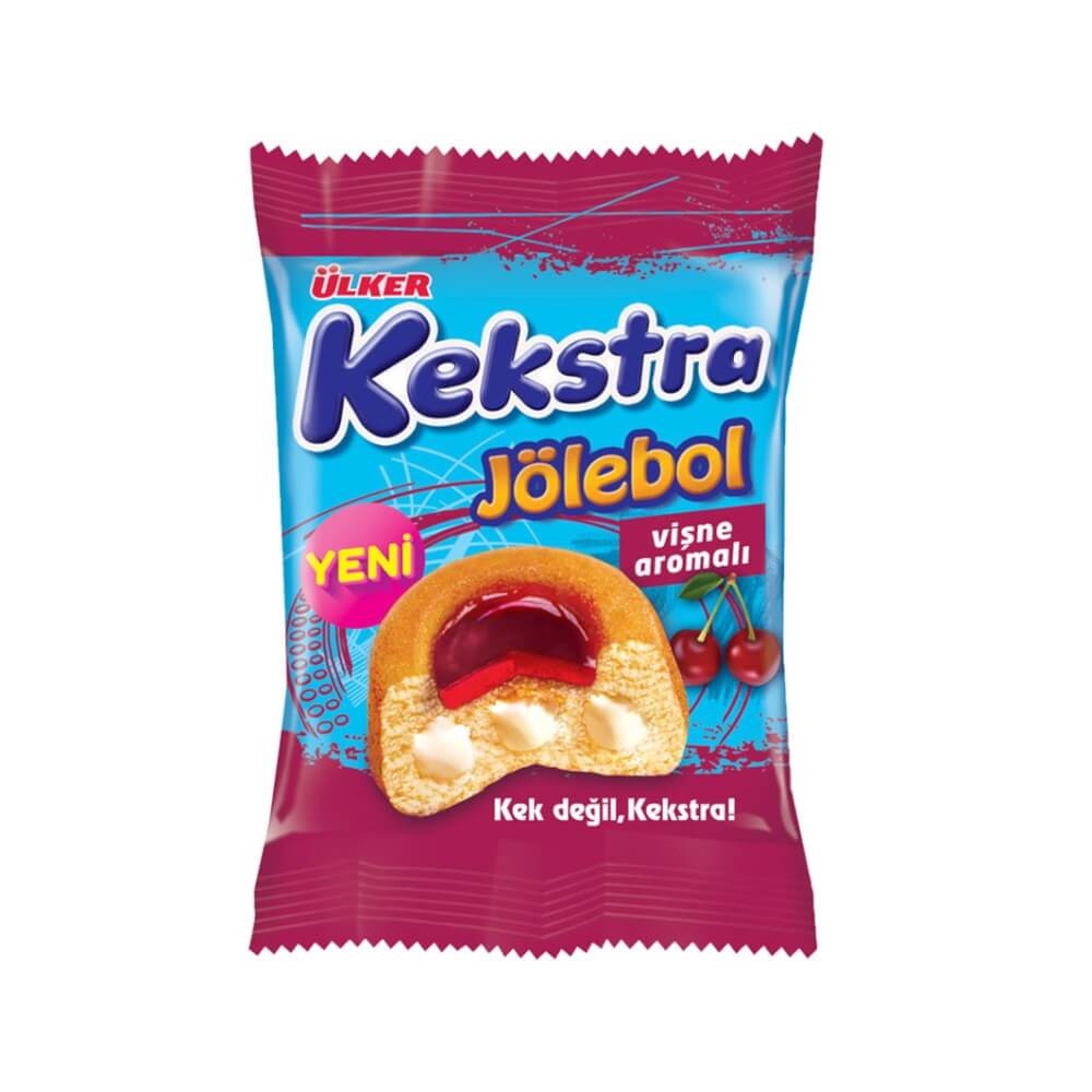 Ülker Kekstra Jölebol Kek Vişneli 24�lü 40 g Bizim Toptan