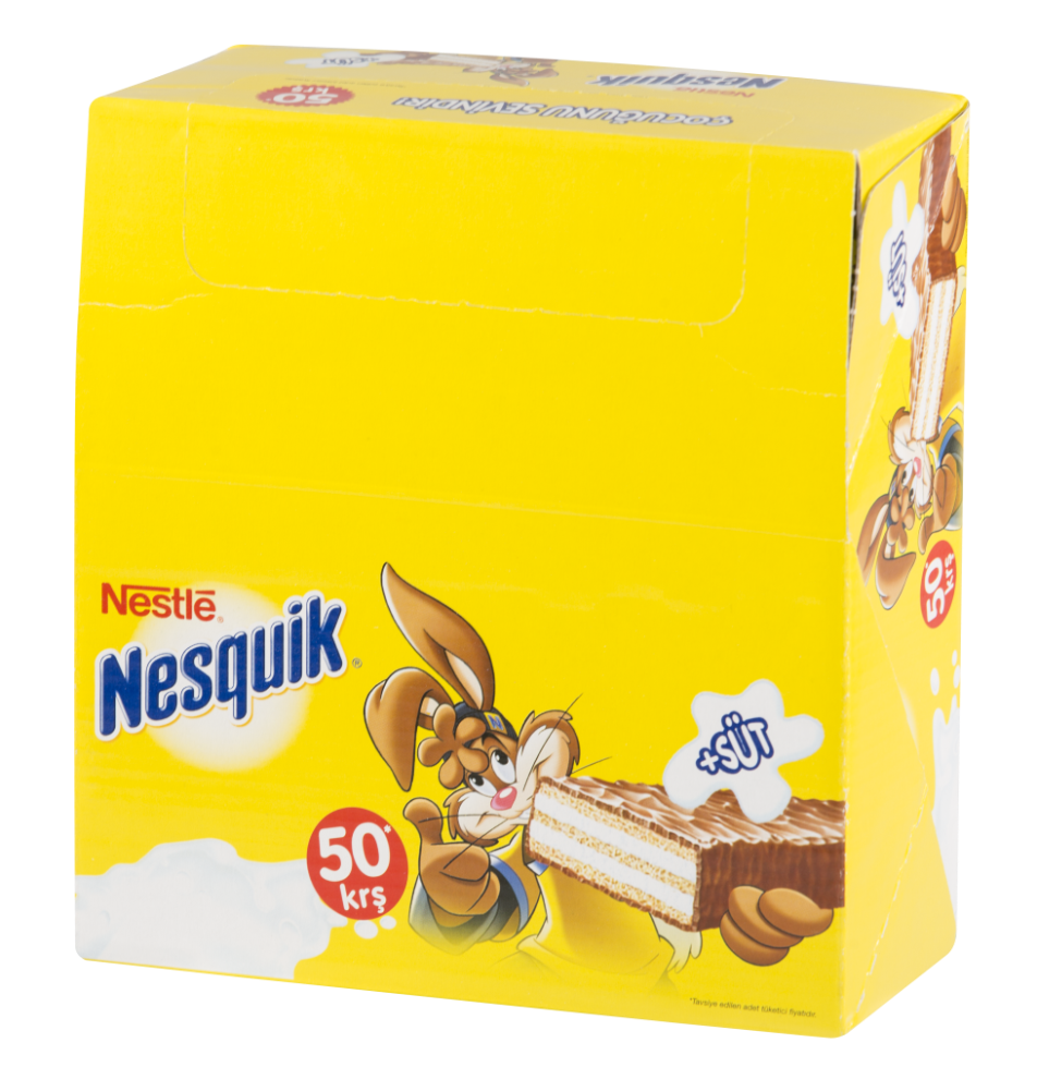 Nestle Nesquik Sütlü Çikolatali Gofret 26,7 Gr (24 Adet