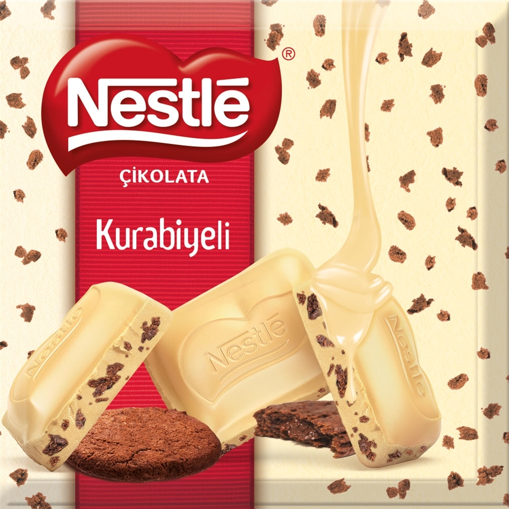 Nestle Kurabiye Parçacıklı Beyaz Çikolata 60 g Bizim Toptan