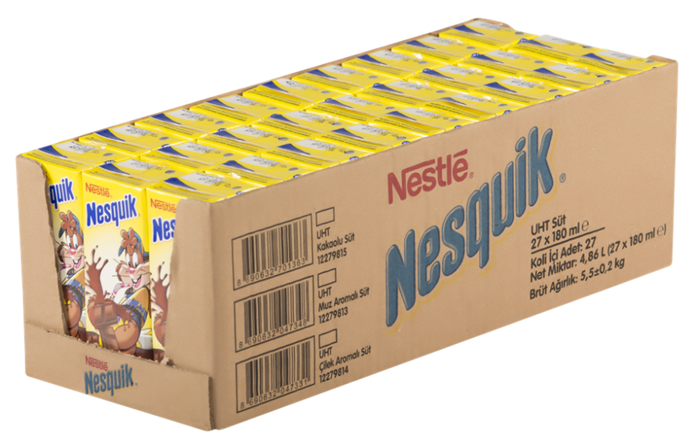 resm Nestle Nesquik Kakaolu Süt 180 ml 27'li