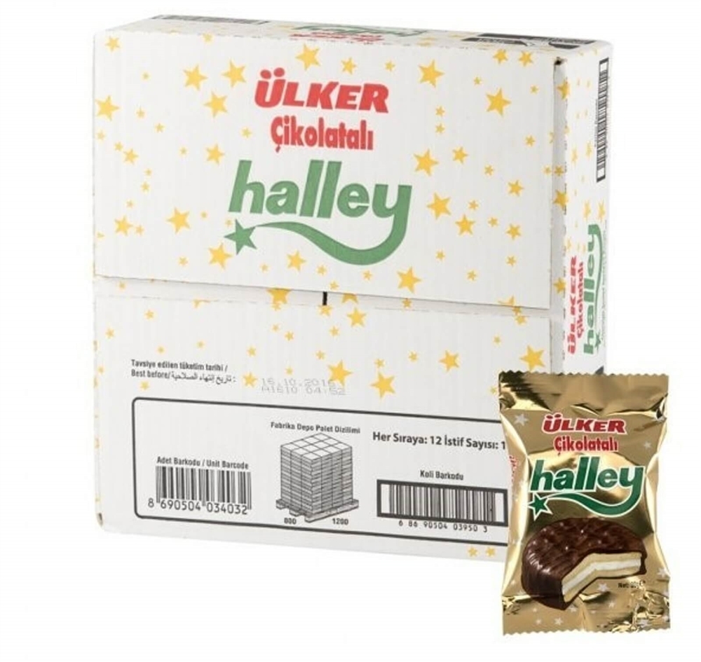 resm Ülker Halley Çikolatalı 30 g 24'lü