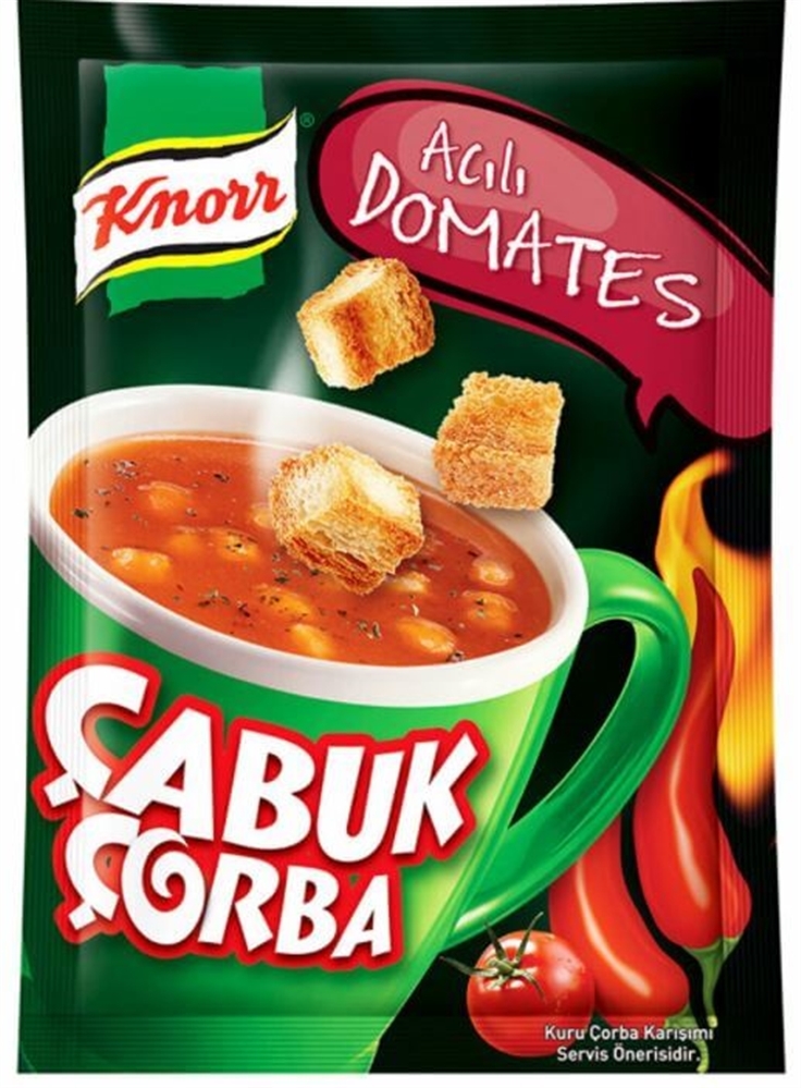 resm Knorr Çabuk Çorba Acılı Domates 22 g 24'lü