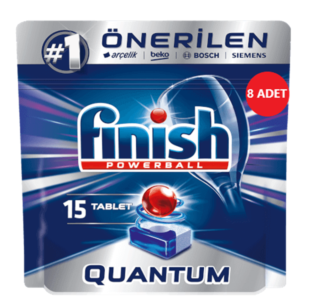 resm Finish Quantum Bulaşık Makinesi Tableti 15'li