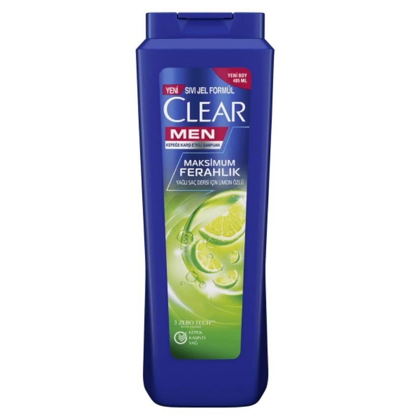 resm Clear Men Şampuan Maksimum Ferahlık 485 ml