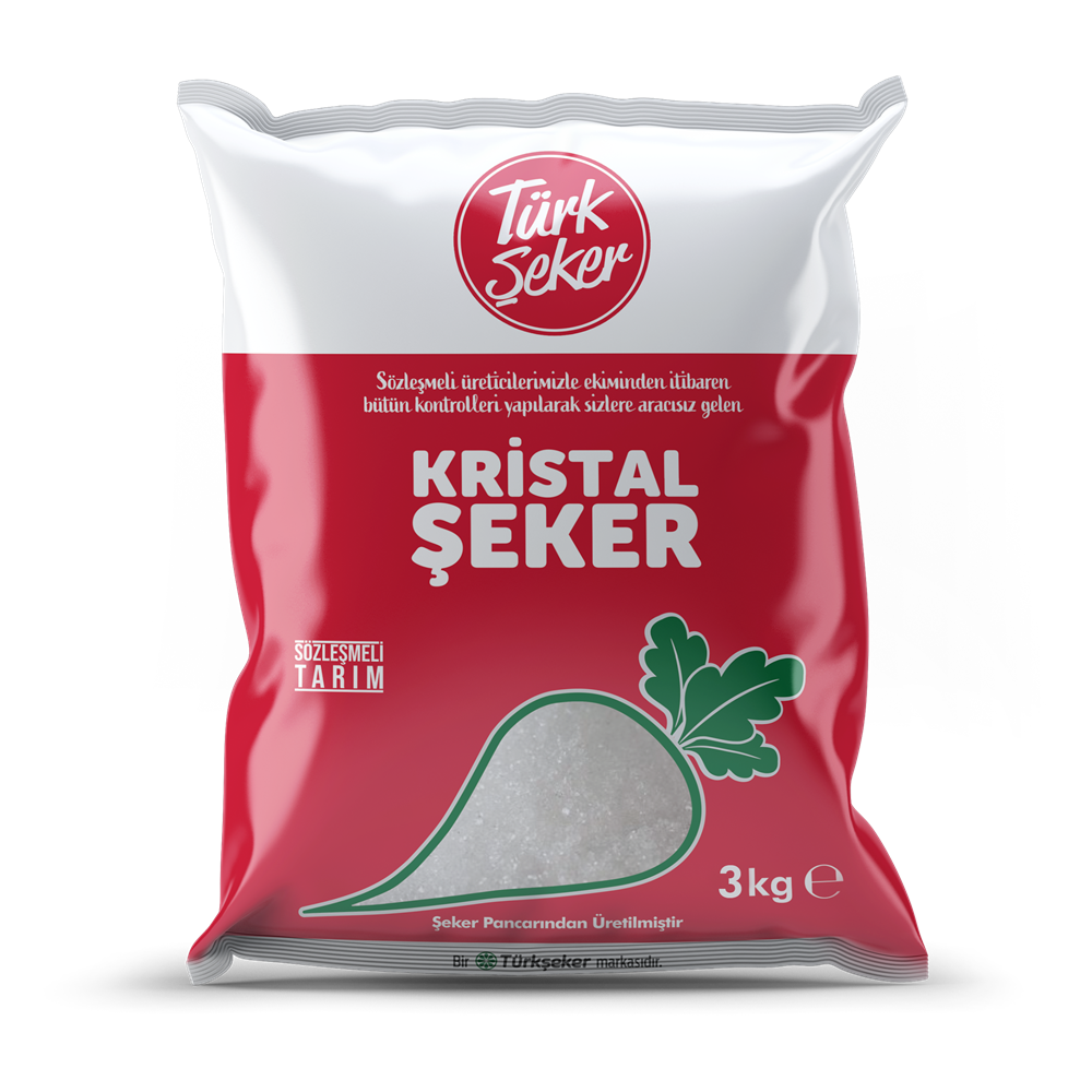 resm Türk Şeker Kristal Toz Şeker 3 kg