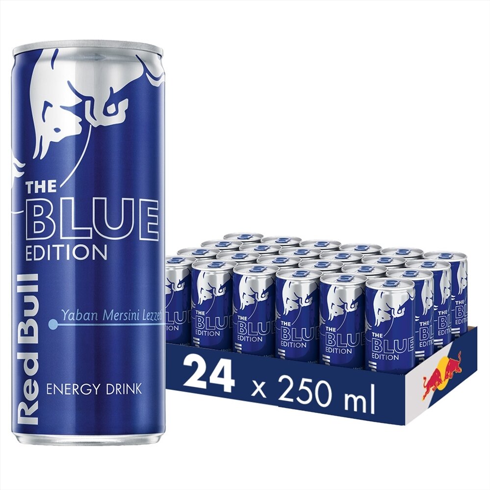 resm Red Bull Blue Enerji İçeceği 250 ml 24'lü