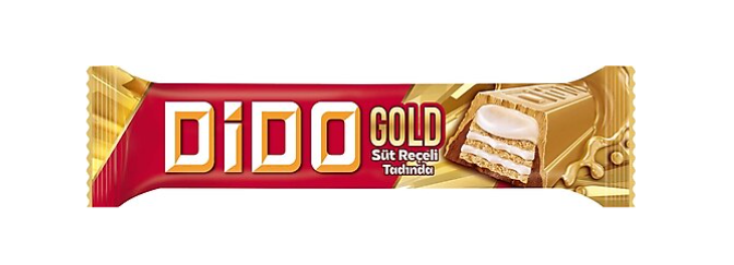 resm Ülker Dido Gold Süt Reçelli Çikolatalı Gofret 36 g 24'lü