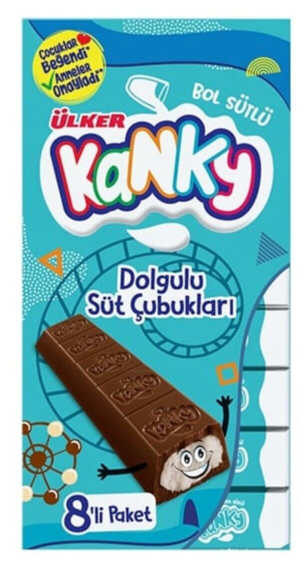 resm Ülker Kanky Finger Süt Çubukları 96 g 12'li