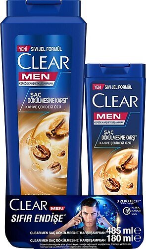 resm Clear Men Şaç Dökülmesine Karşı Etkili Şampuan 485+180 ml