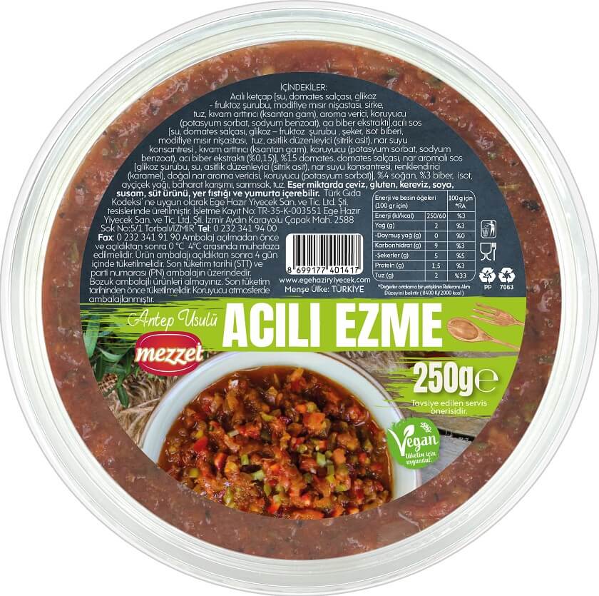 resm Mezzet Acılı Ezme 250 g