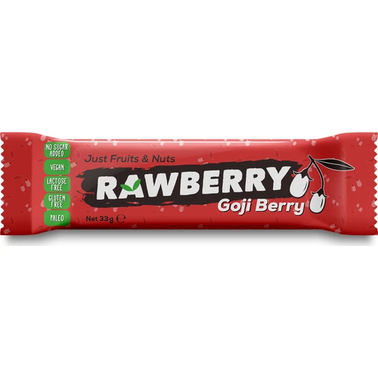resm Rawberry Gojiberry Kuruyemiş Bar 33 g 10'lu