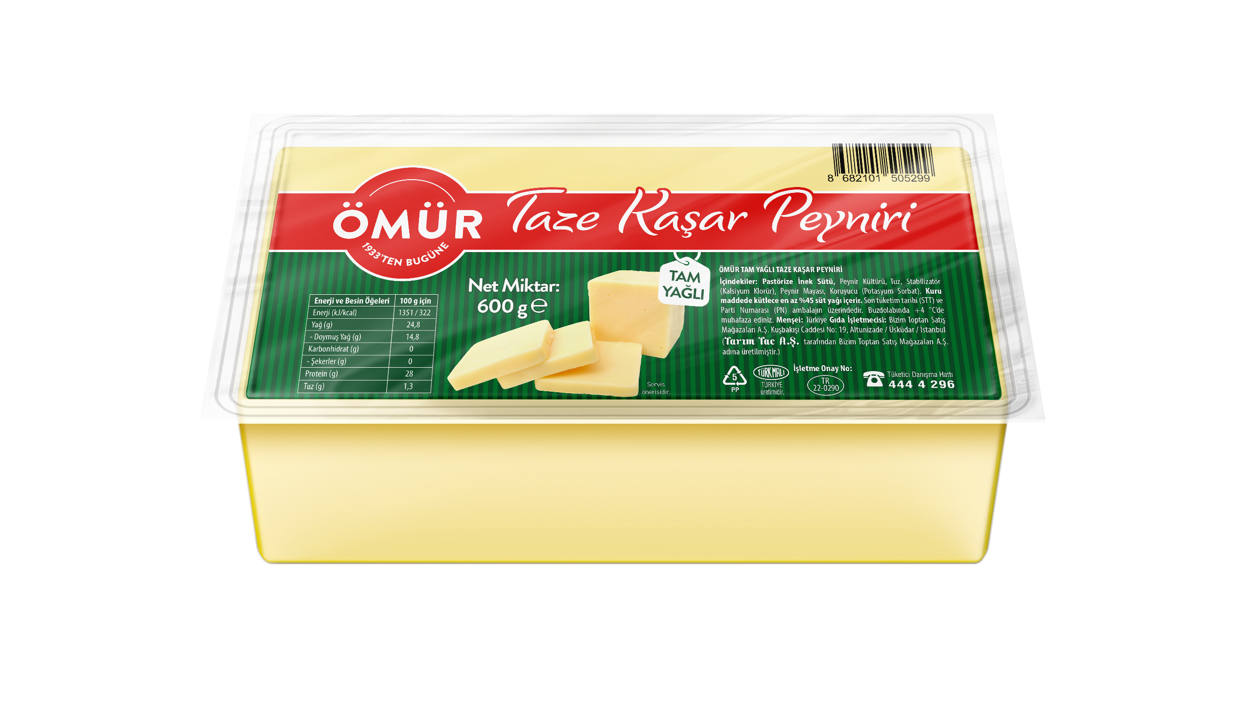 resm Ömür Kaşar Peyniri 600 g