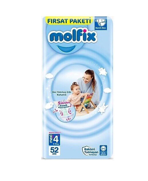 resm Molfix Fırsat Paketi Maxi Plus (4+) 52'li