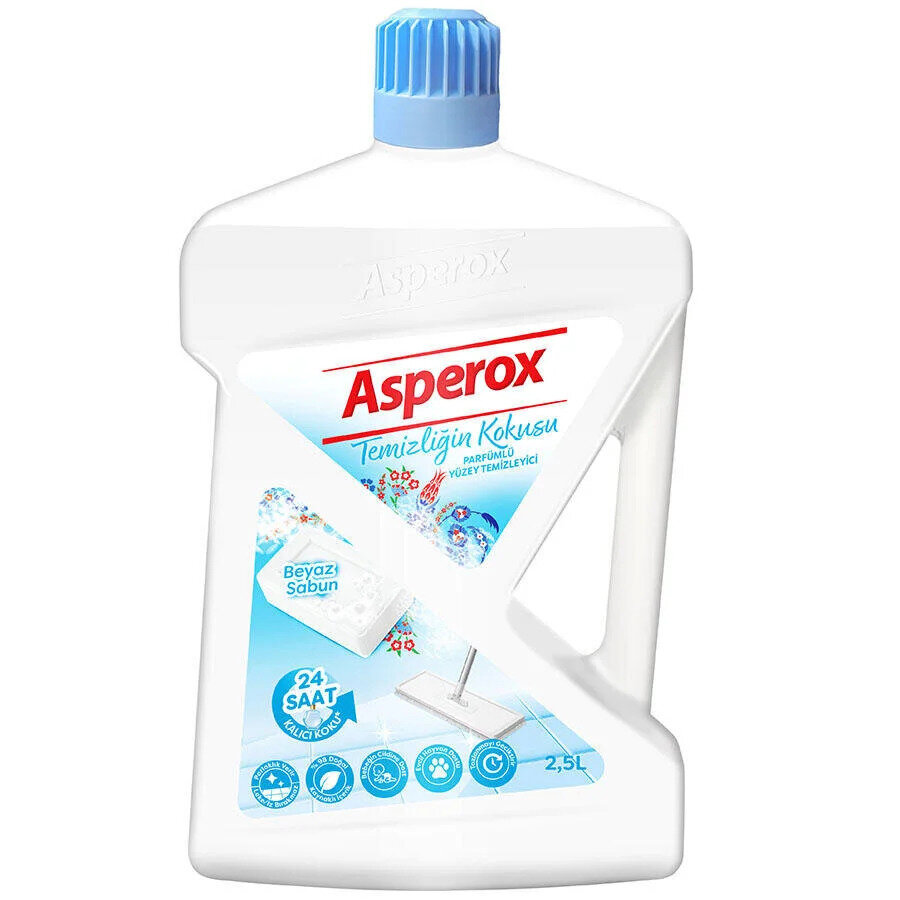 resm Asperox Temizliğin Kokusu Beyaz Sabun Yüzey Temizleyici 2,5 L