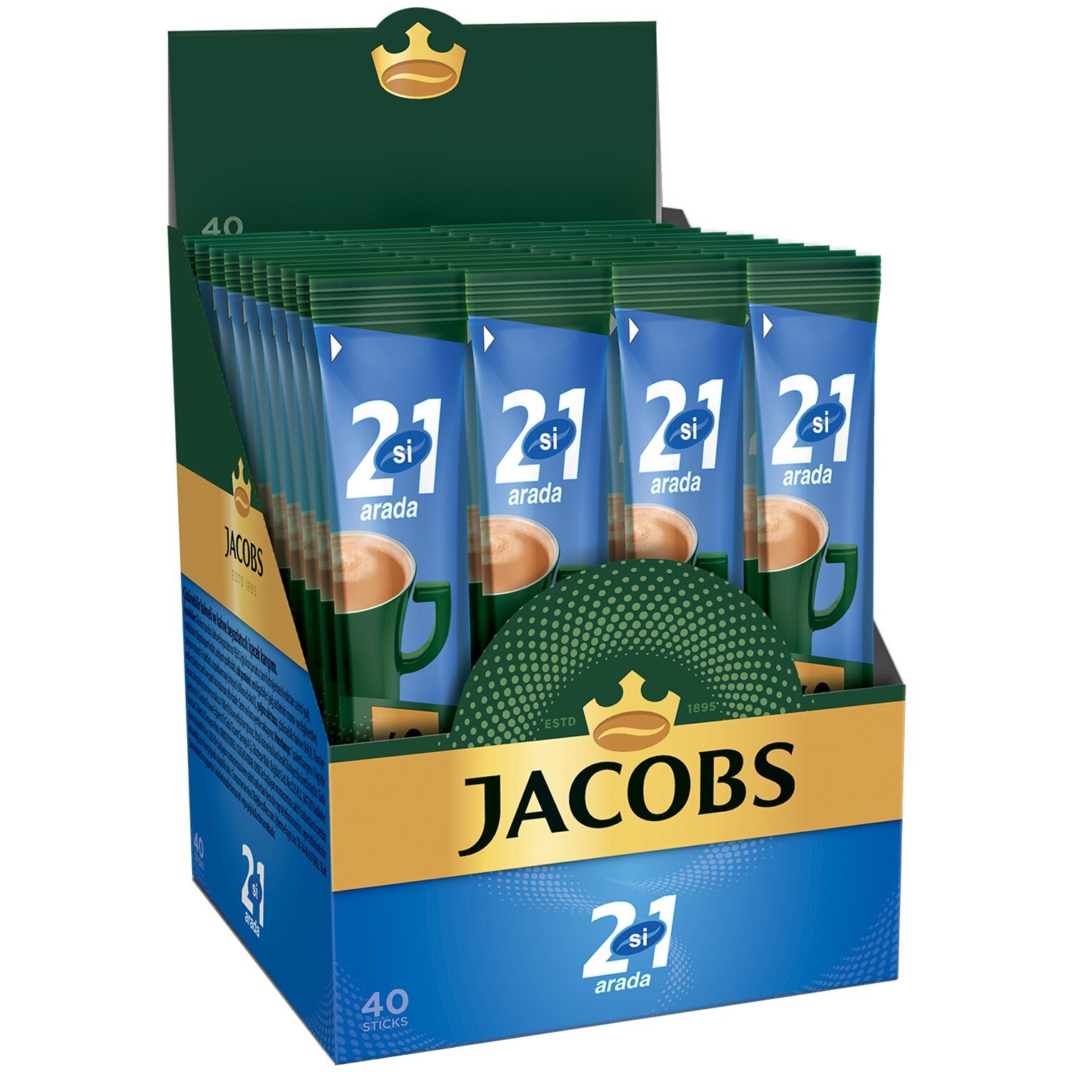 resm Jacobs Kahve 2'si 1 Arada 40x10,5 g