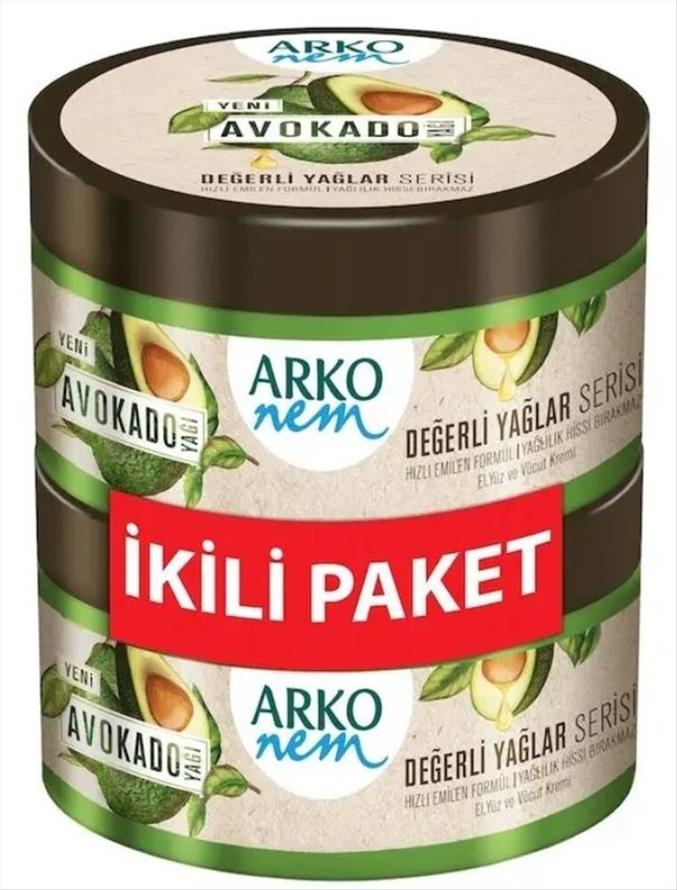 resm Arko Nem Krem Değerli Yağlar Avokado Promo. 250+250 ml