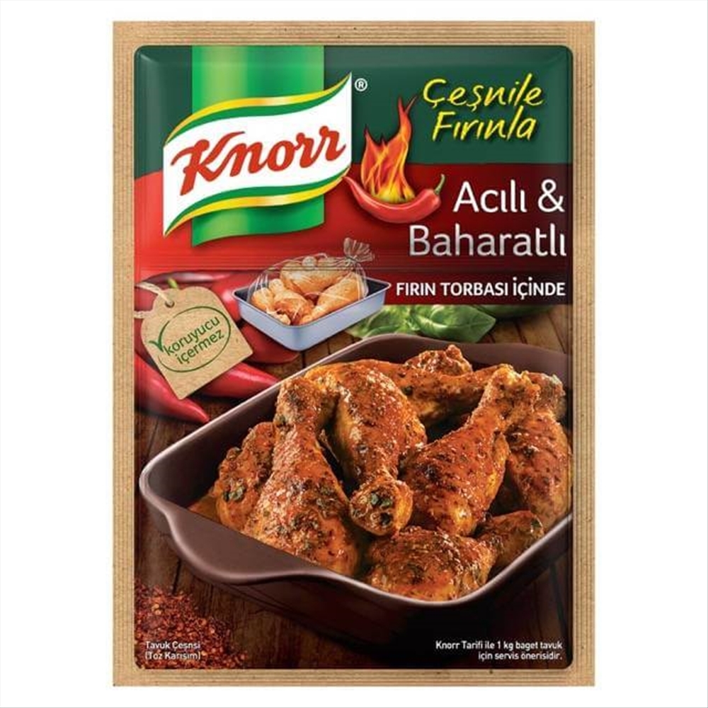resm Knorr Tavuk Çeşnili Acılı&Baharat 34 g