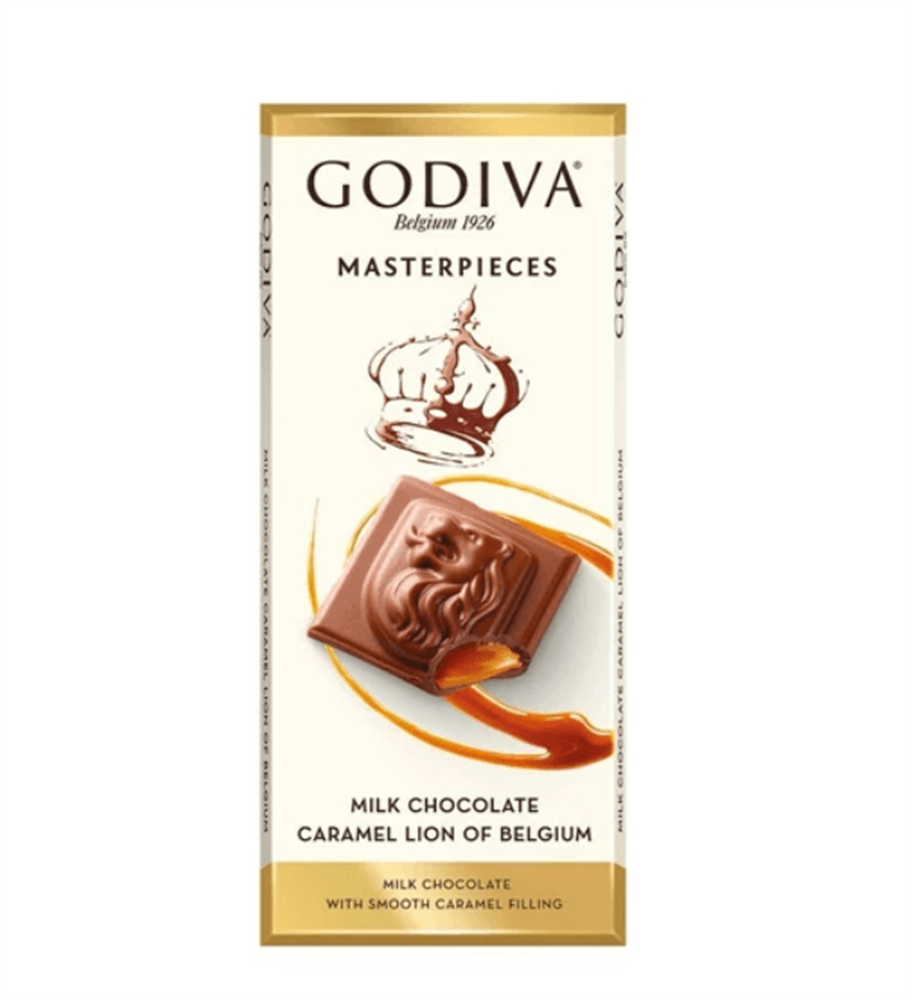 resm Godiva Sütlü Karamelli Çikolata Bar Aslan 86 g