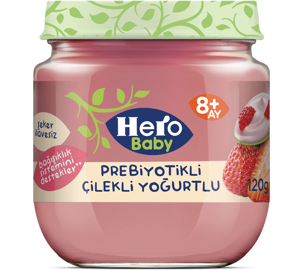 resm Ülker Hero Baby Prebiyotik Çilek Yoğurtlu 120 g