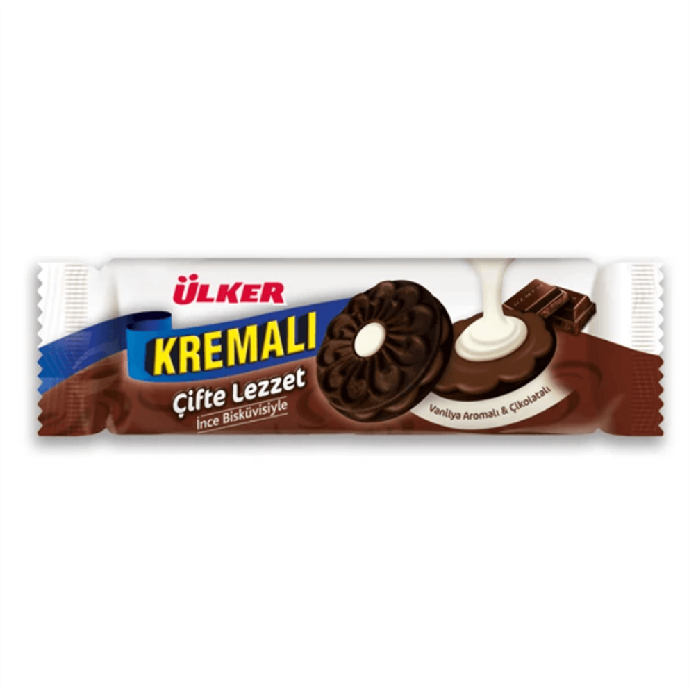 resm Ülker Kremalı Çifte Lezzet Çikolatalı 165 g 12'li