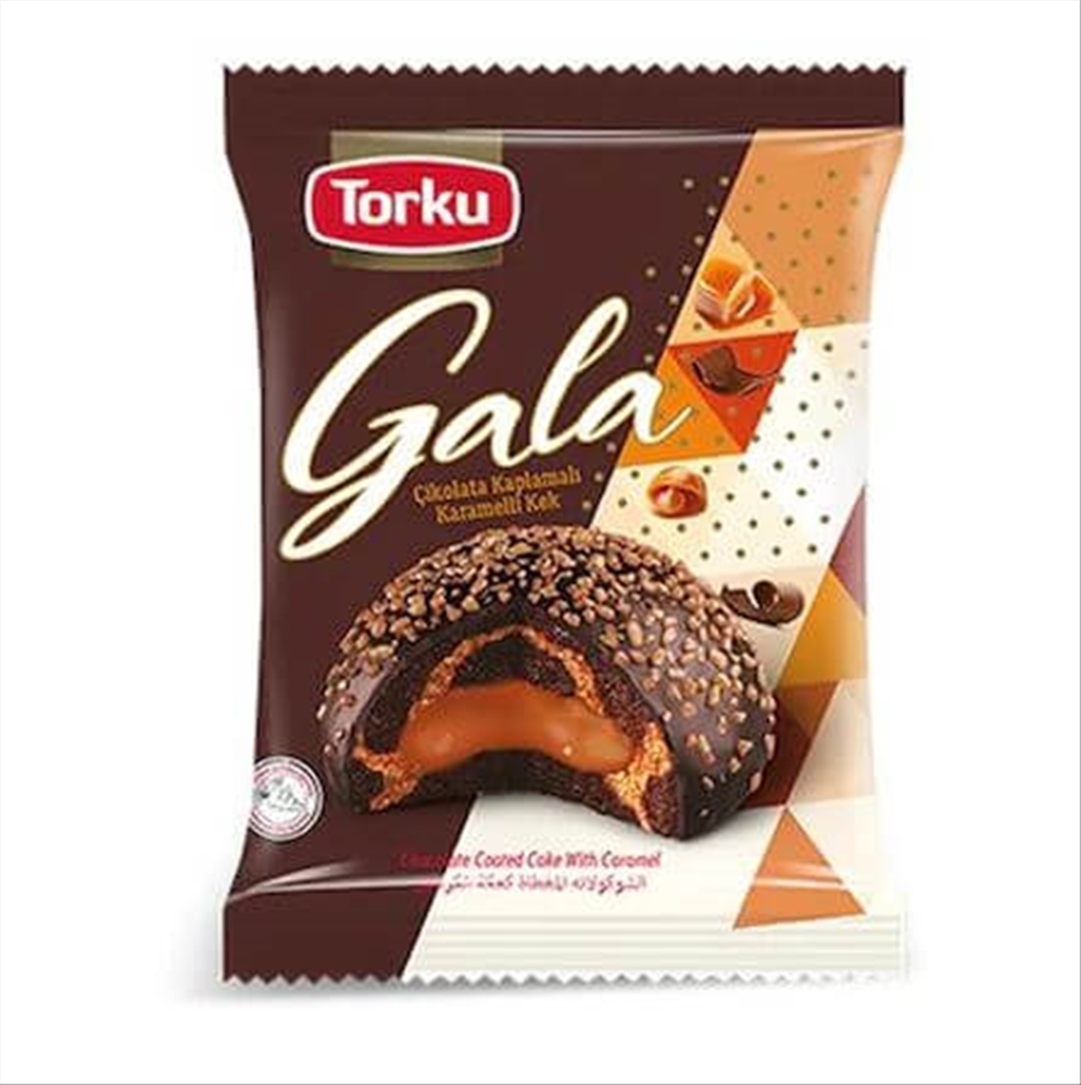 resm Torku Gala Çikolata Kap. Karamelli Kek 50 g 24'lü