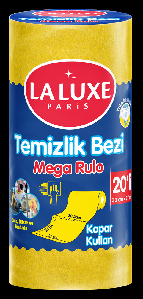 resm La Luxe Paris Temizlik Bezi 20'li Rulo