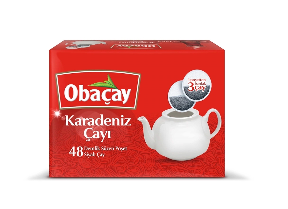 resm Obaçay Karadeniz Çayı Demlik Poşet 48x3,2 g