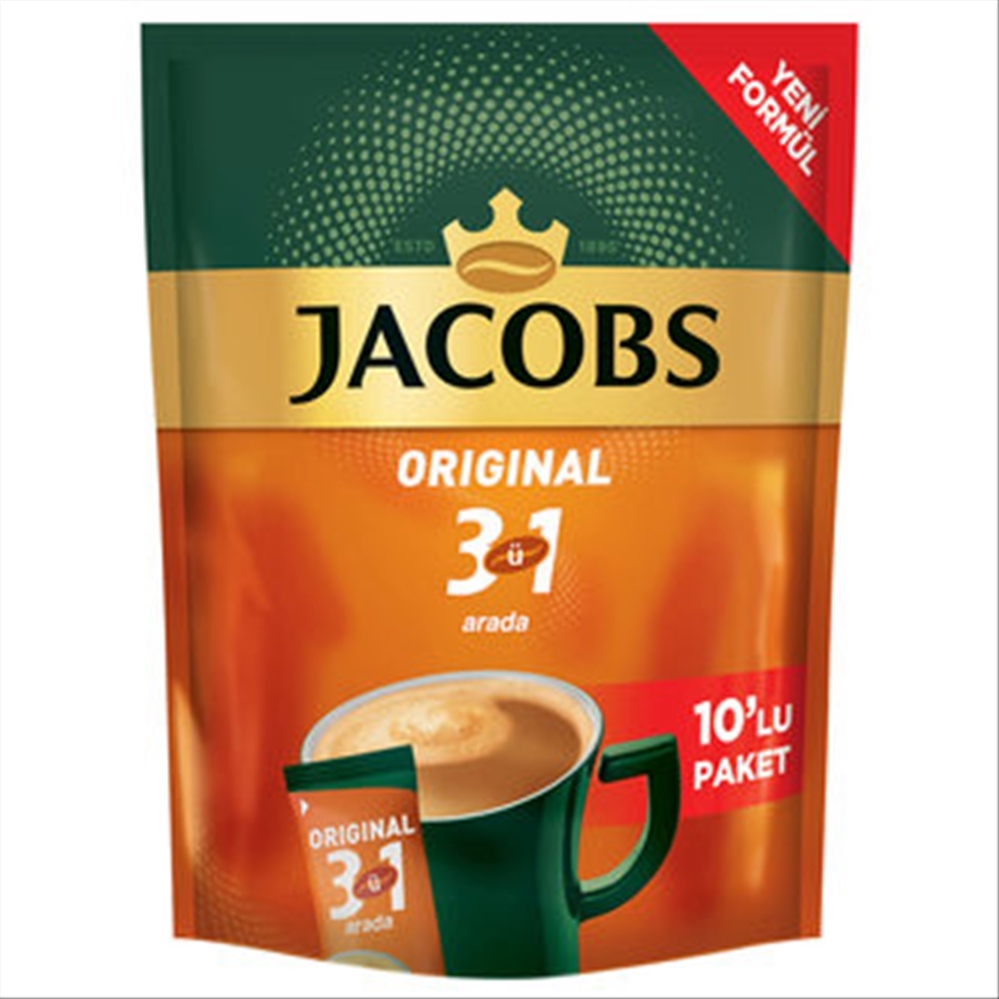 resm Jacobs 3ü 1 Arada Kahve 10x16 g