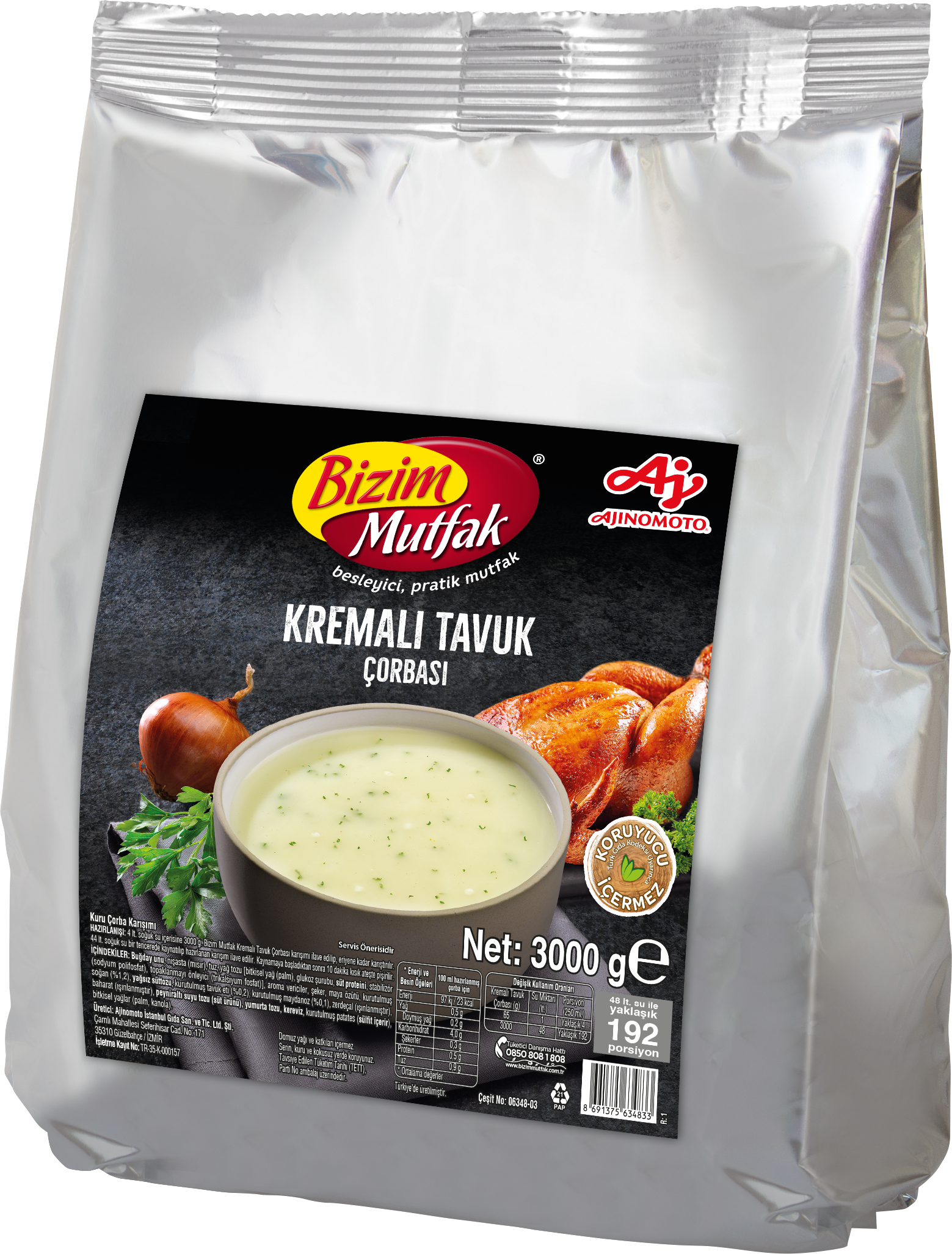 resm Bizim Mutfak Kremalı Tavuk Çorbası 3 Kg