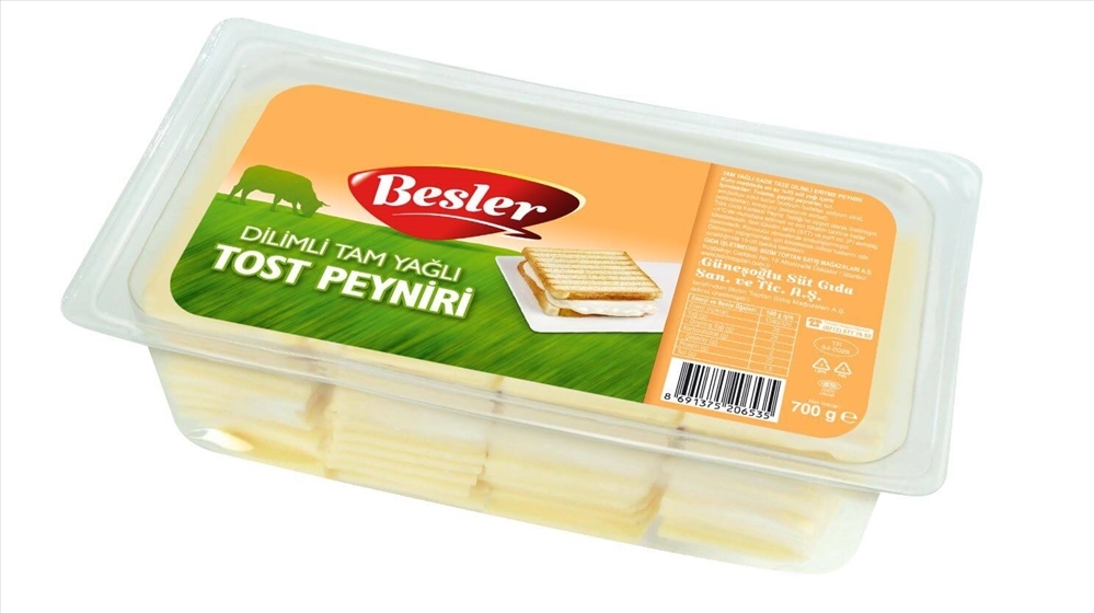 resm Besler Tam Yağlı Dilimli Tost Peyniri 700 g