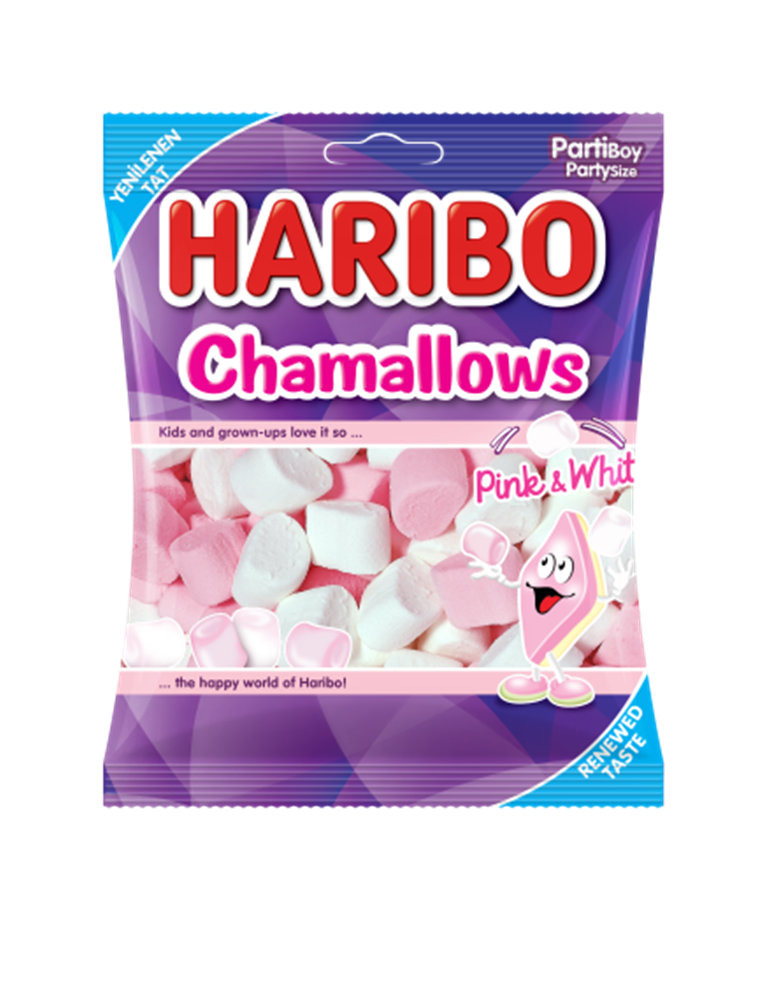 resm Haribo Marshmallow Pembe&Beyaz 150 g