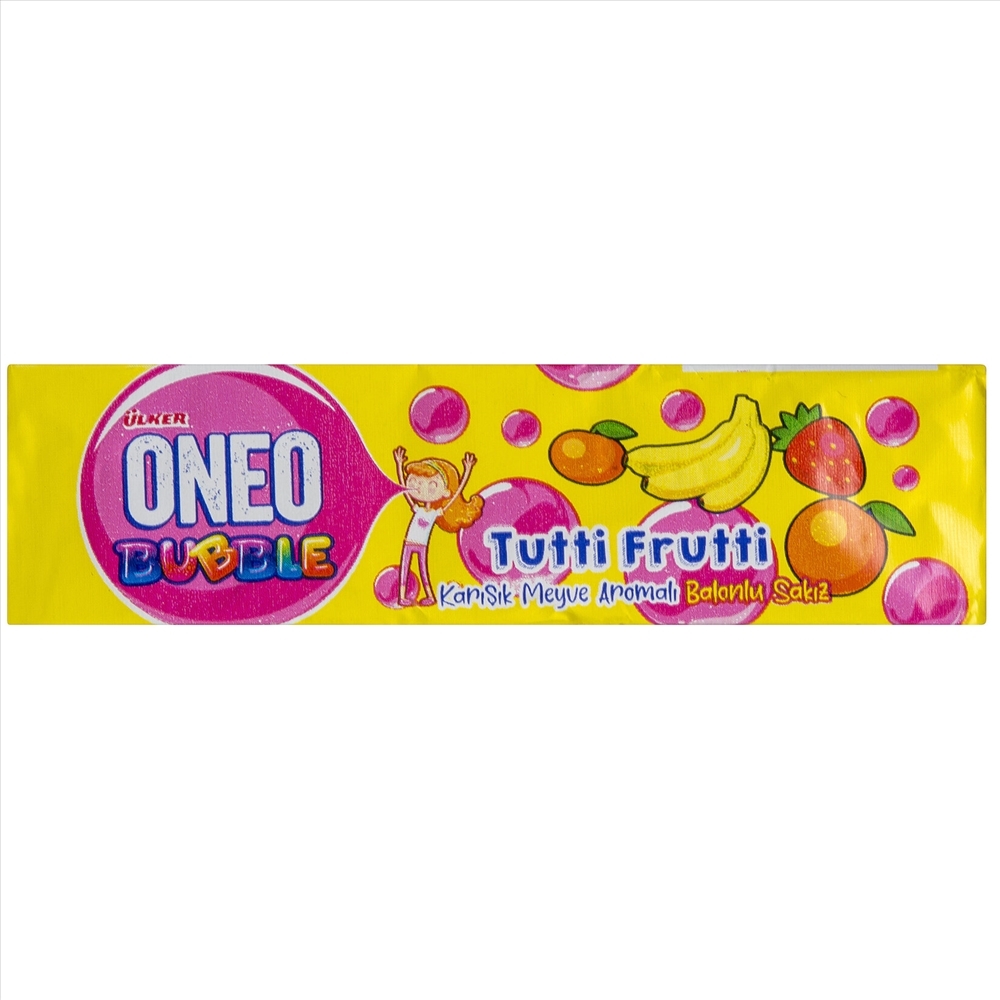 resm Ülker Oneo Tutti Frutti Karışık Meyve Aromalı 22,5 g 18'li
