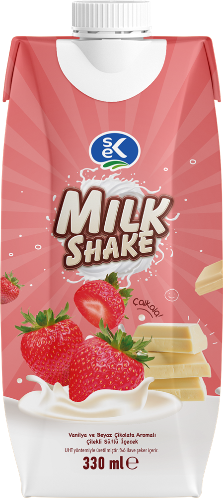 resm Sek Milkshake Çilek Aromalı 330 ml
