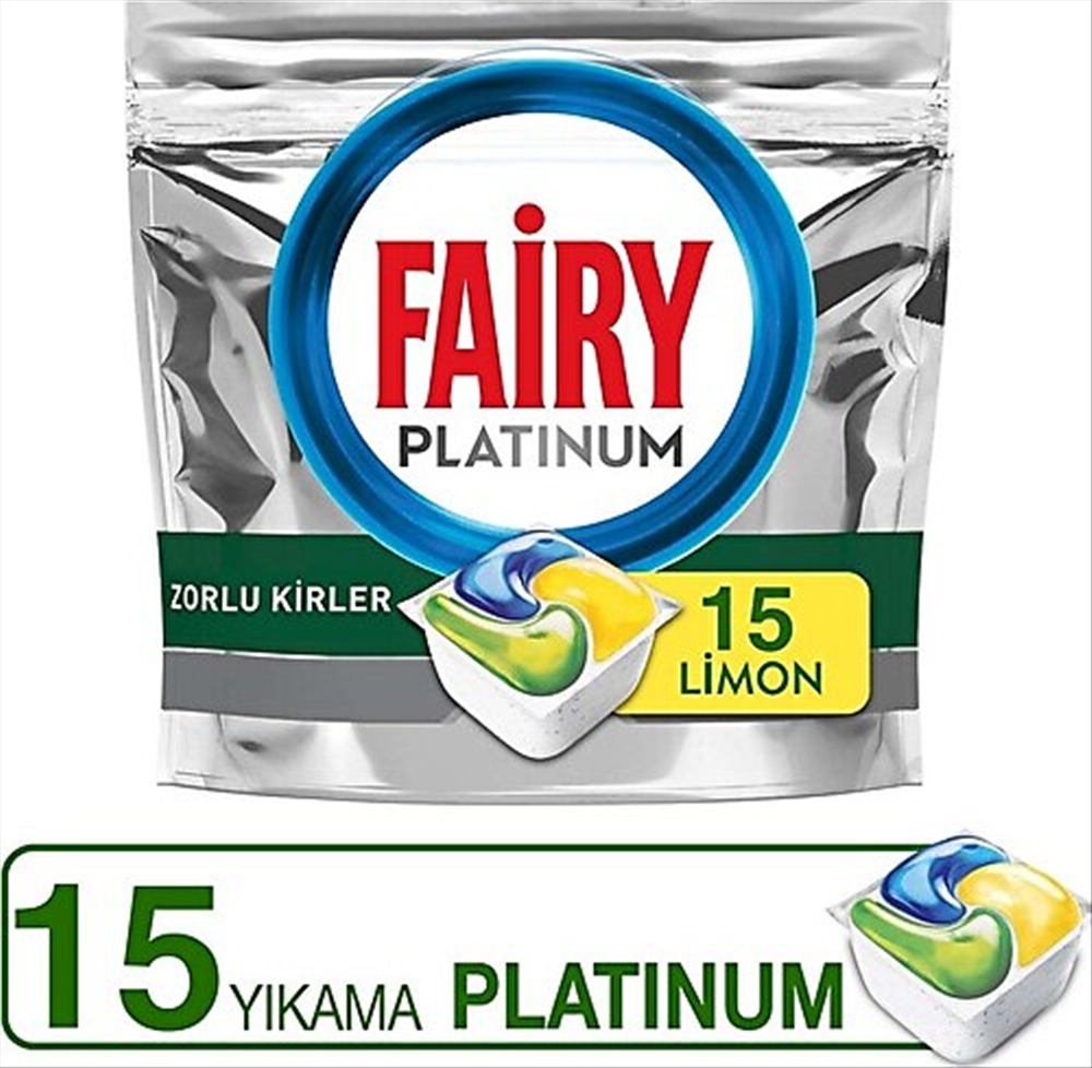 resm Fairy Platinum 15'li Bulaşık Tableti