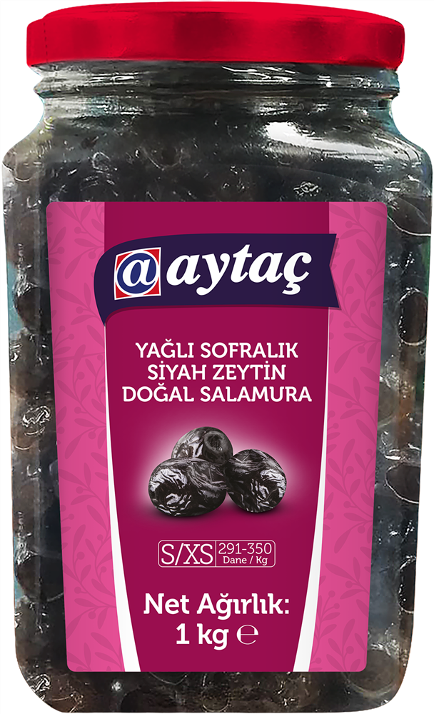 resm Aytaç Yağlı Siyah Zeytin (XS-S ) 291-350 1 kg