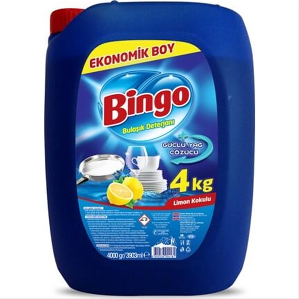 resm Bingo Limon Bulaşık Deterjanı Sıvı 4 kg