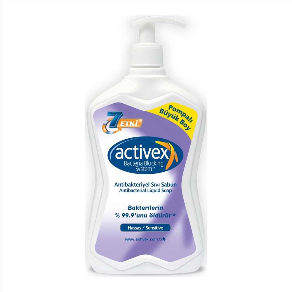 resm Activex Antibakteriyel Sıvı Sabun Hassas Pompalı 700 ml