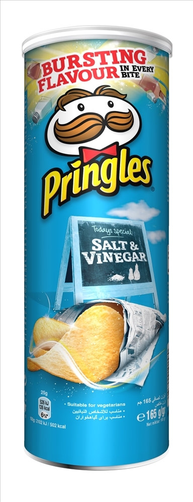 resm Pringles Cips Salt & Vınegar 165 g
