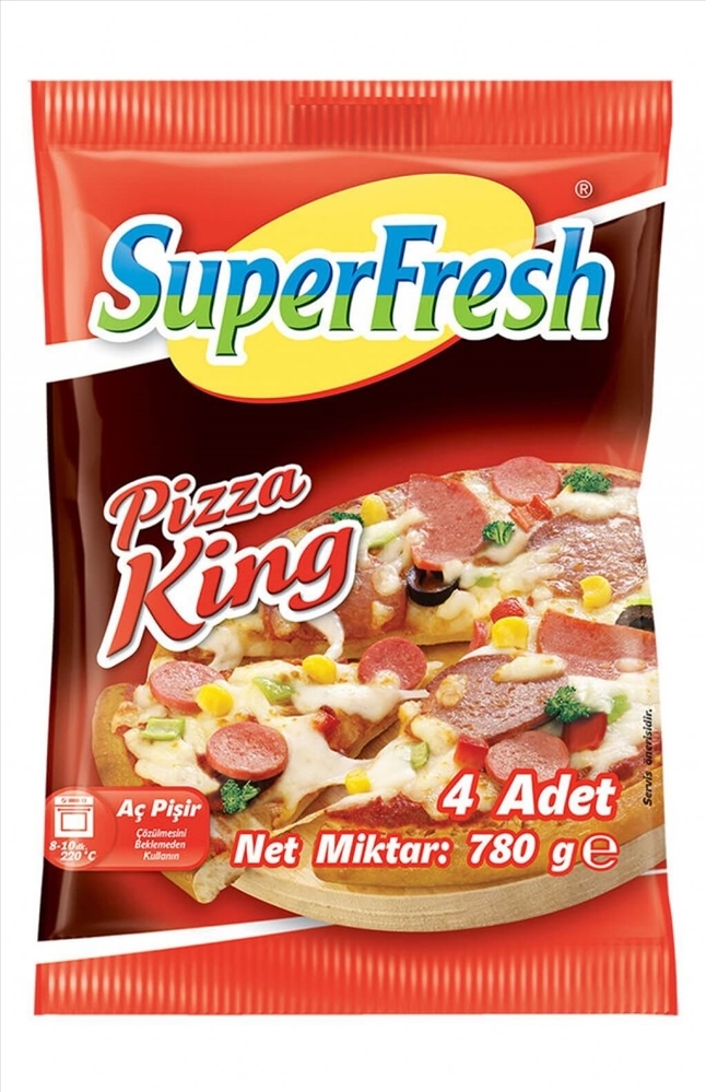 resm Superfresh Pizza King 4'lü 780 g