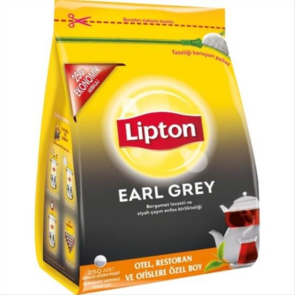 resm Lipton Earl Grey Demlik Poşet Çay 250x3,2 g