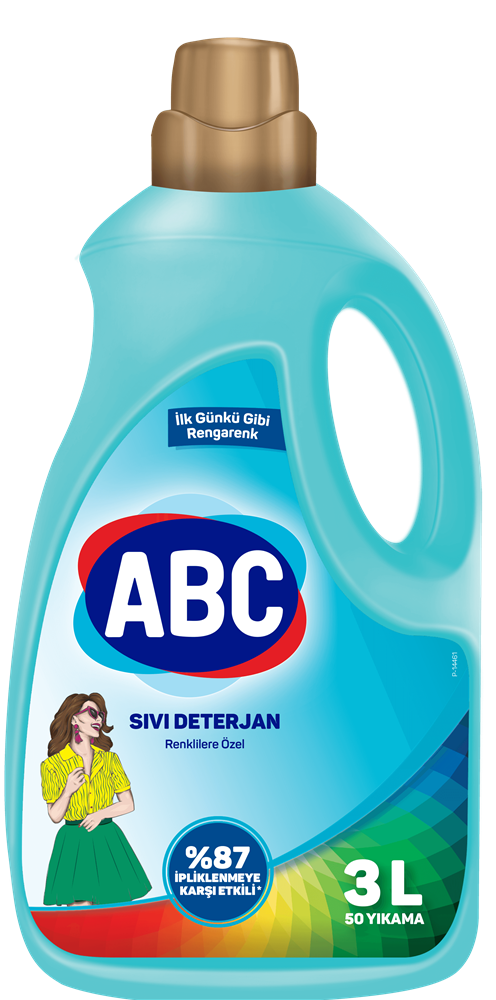 resm Abc Renklilere Özel Çamaşır Deterjanı Sıvı 3 L