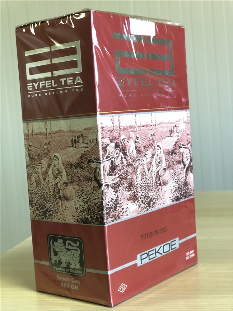 resm Eyfel Kırmızı Kutu Siyah Çay 800 g