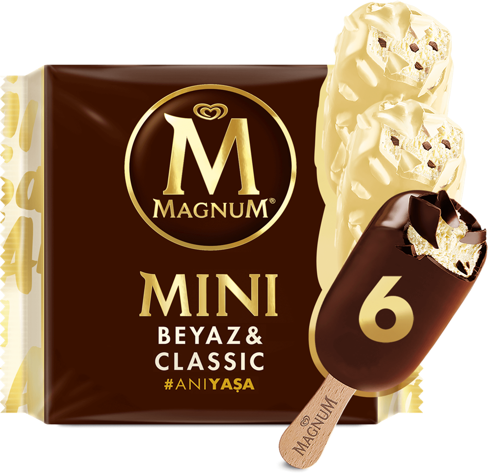 resm Algida Magnum Mini Beyaz&Classic 345 ml